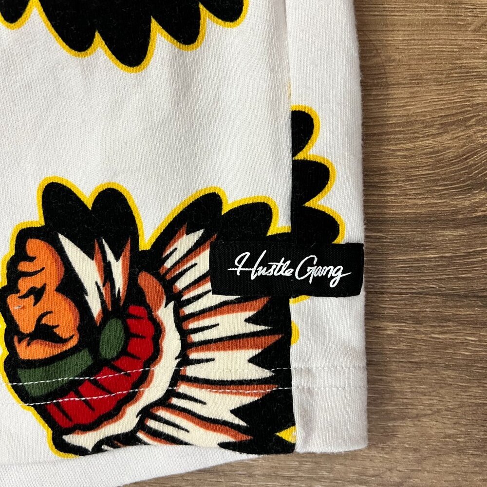 Hustle Gang Over Everything Indian Chief Shorts Sz M - Picture 2 of 9